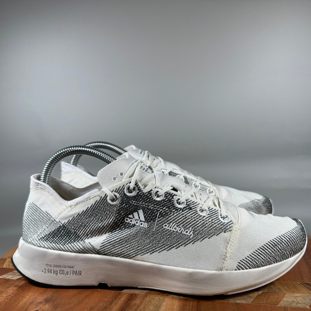 Adidas x Allbirds Adizero 2.94 KG CO2E Running Shoes White Black GZ4283 Mens 8.5